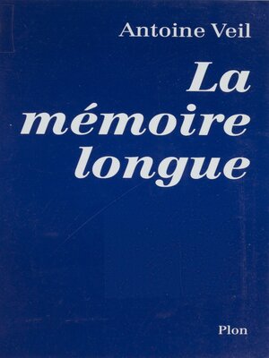 cover image of La Mémoire longue
